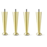 Sängben Champange 4-pack - Mässing Sängben Champange 4-pack - Mässing