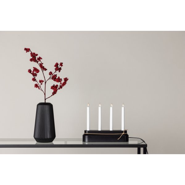 Näsfjället ljusstake - Svart/Vit Näsfjället ljusstake - Svart/Vit