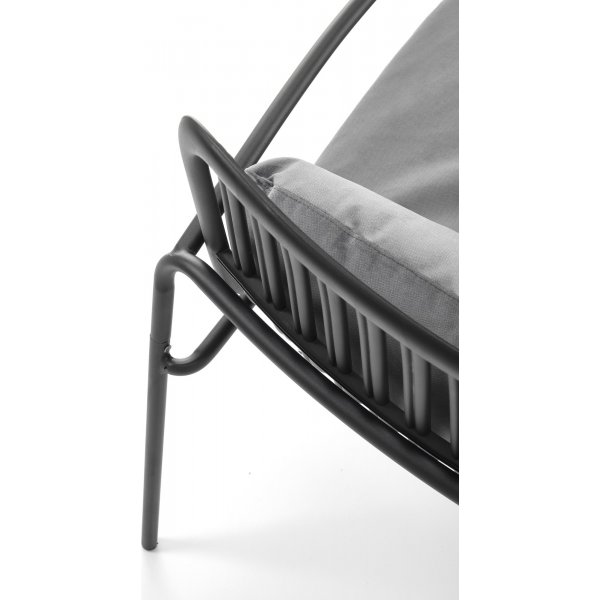 Fauteuil Melby - Noir/gris