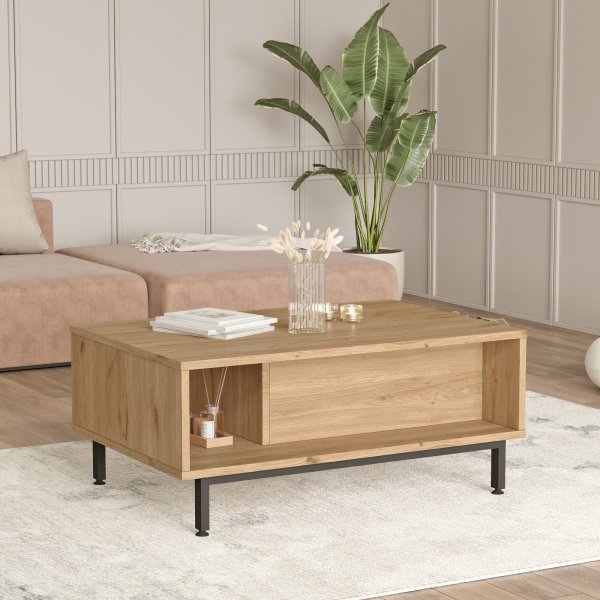 Table basse Ocan 90 x 60 cm - Noyer/chne