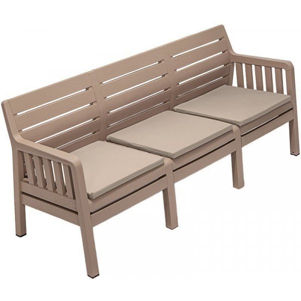 Lara 3-sits soffa - Cappuccino