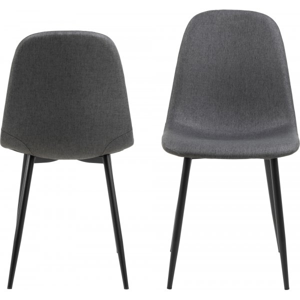 Chaise de salle  manger Celia - Gris fonc