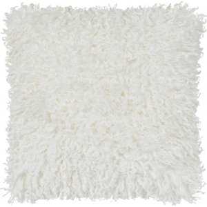 Coussin dcoratif Wooly Ivoire - 45 x 45 cm