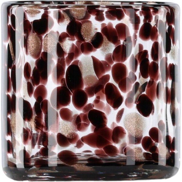 Glora lykta Ø8 cm - Svart/Vit Glora lykta Ø8 cm - Svart/Vit