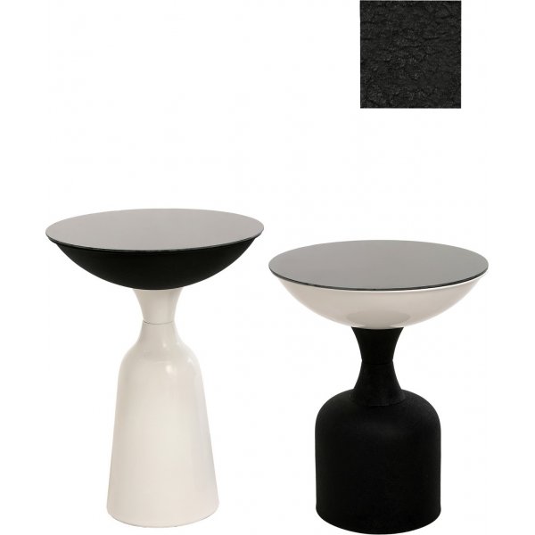 Chalice sidobord 46 cm - Svart/vit Chalice sidobord 46 cm - Svart/vit