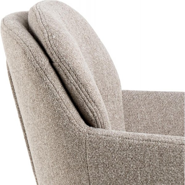 Dora karmstol - Beige/matt svart Dora karmstol - Beige/matt svart