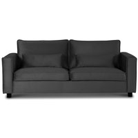 Adore Loungesoffa 3-sits soffa - Silvergrå (sammet) Adore Loungesoffa 3-sits soffa - Silvergrå (sammet)