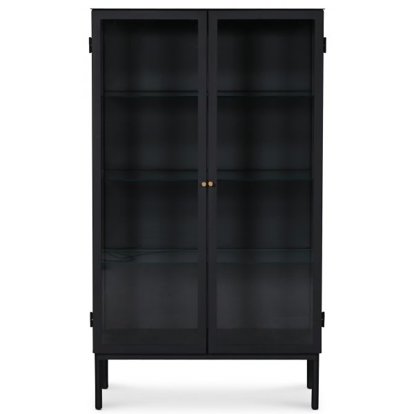 Zamora skåp - Svart / Klarglas Zamora skåp - Svart / Klarglas