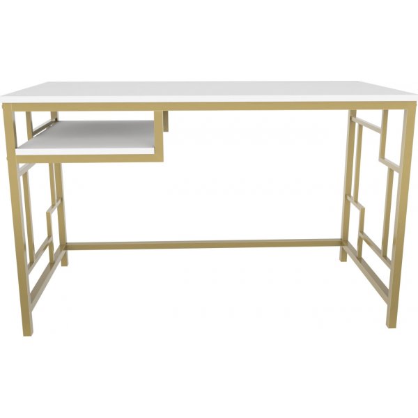 Bureau Kennesaw 120 x 60 cm - Or/blanc