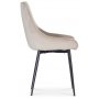 Plaza matgrupp, marmorbord med 4 st Theo sammetsstolar - Beige/Vit/Mssing