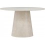 Matgrupp Lanzo 120 cm marmor beige med 4 st stolar i boucl och mssingsben