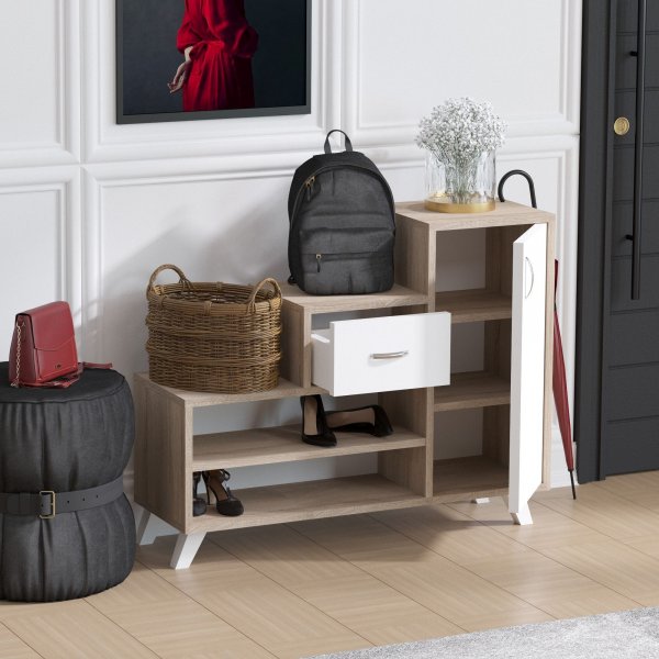 Retro skoskåp - Beige Retro skoskåp - Beige