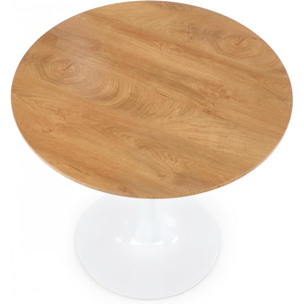 Matbord ek/vit Ø80 cm - Sumner Matbord ek/vit Ø80 cm - Sumner