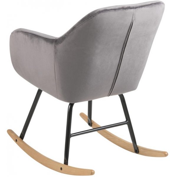 Emilia gungstol - Mrkgr (sammet)