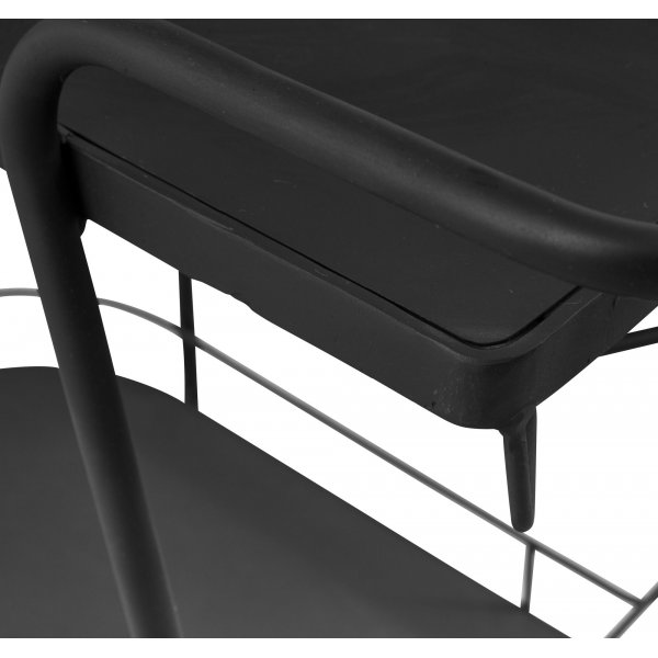 Dublin serveringsvagn 78x40 cm - Svart