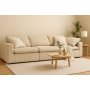 Soffa 320 cm beige manchester