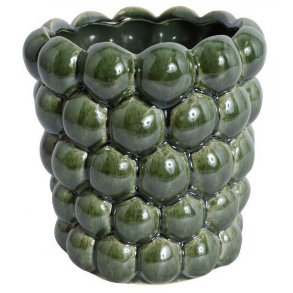 Kruka Big Bouble H16 cm - Grn (Glansig)