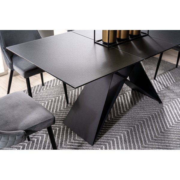 Westin matbord 120-160 cm - Svart