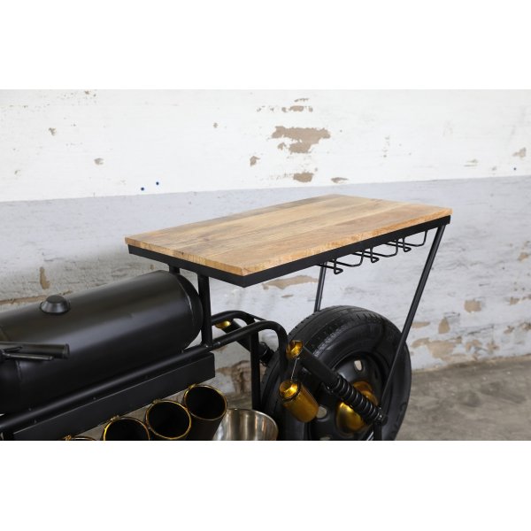 Vector biker motorcykel barbord/bardisk - Svart/guldig Vector biker motorcykel barbord/bardisk - Svart/guldig