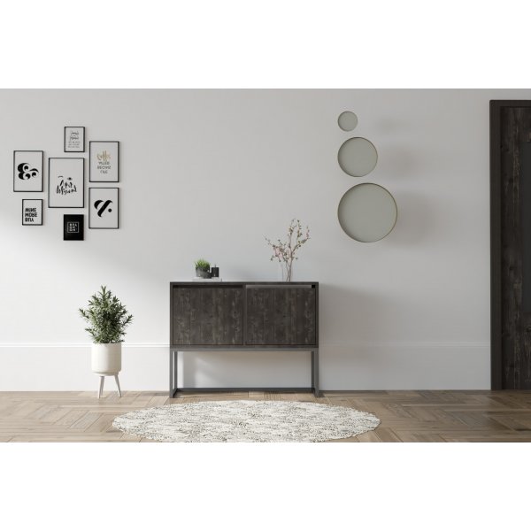 Zermat consoletafel 90 x 34 cm - Antraciet