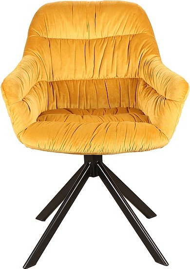 Chaise de salle  manger Astoria - Velours orange