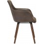 Mesquite karmstol - Brun vintage lder PU