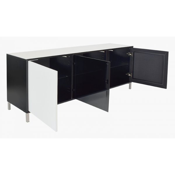 Skänk Happy - 3 Luckor (vit | svart) Skänk Happy - 3 Luckor (vit | svart)