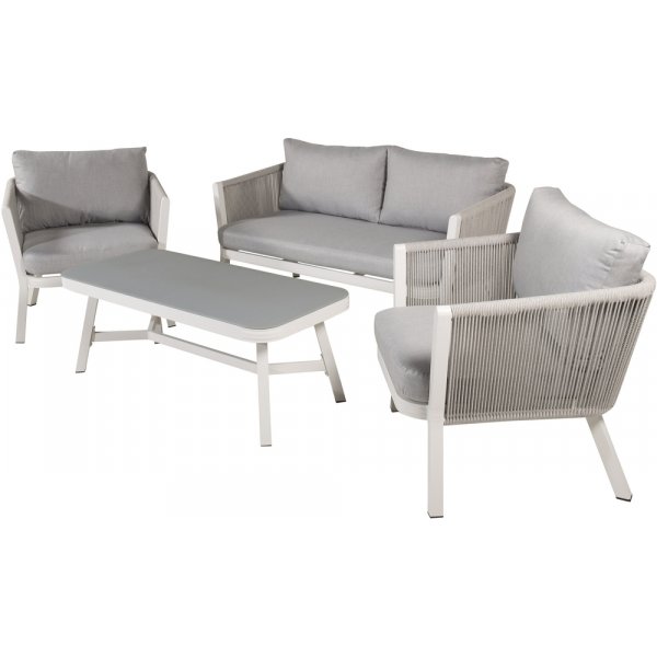 Groupe de canapés Virya - Gris/Blanc Groupe de canapés Virya - Gris/Blanc