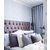 Nord sänggavel med knappar - Valfri storlek / färg + Möbelvårdskit för textilier