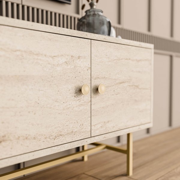 Diamond TV-bänk - Travertin Diamond TV-bänk - Travertin