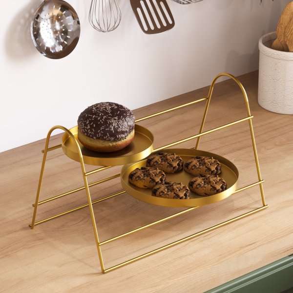 Assiette décorative Platon 13 - Or Assiette décorative Platon 13 - Or