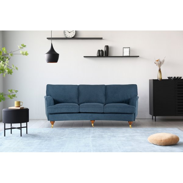 Howard Watford Deluxe 4-sits svängd soffa - Blå + Fläckborttagare för möbler Howard Watford Deluxe 4-sits svängd soffa - Blå + Fläckborttagare för möbler