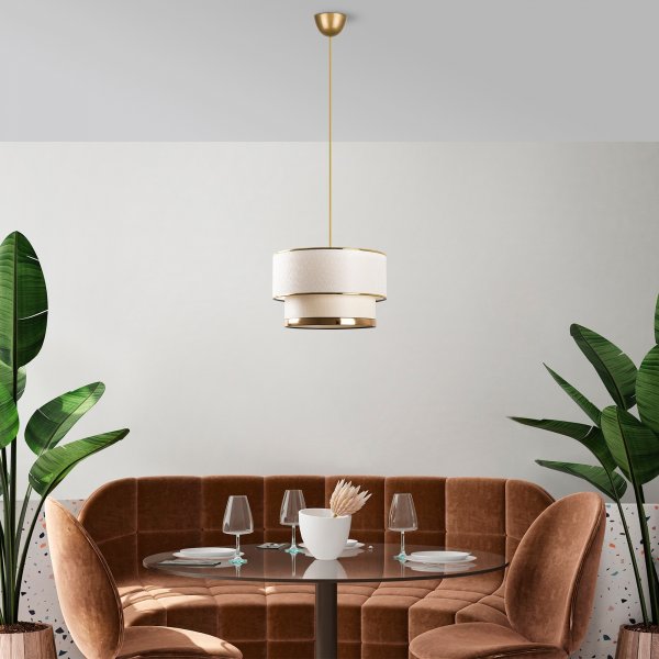 Plafonnier Cake - Crème/or Plafonnier Cake - Crème/or