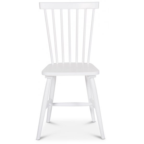 Matgrupp runt matbord Ø120 cm och 4 vita pinnstolar - Rosvik Matgrupp runt matbord Ø120 cm och 4 vita pinnstolar - Rosvik