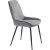 Chaise Carina en velours gris motif losanges