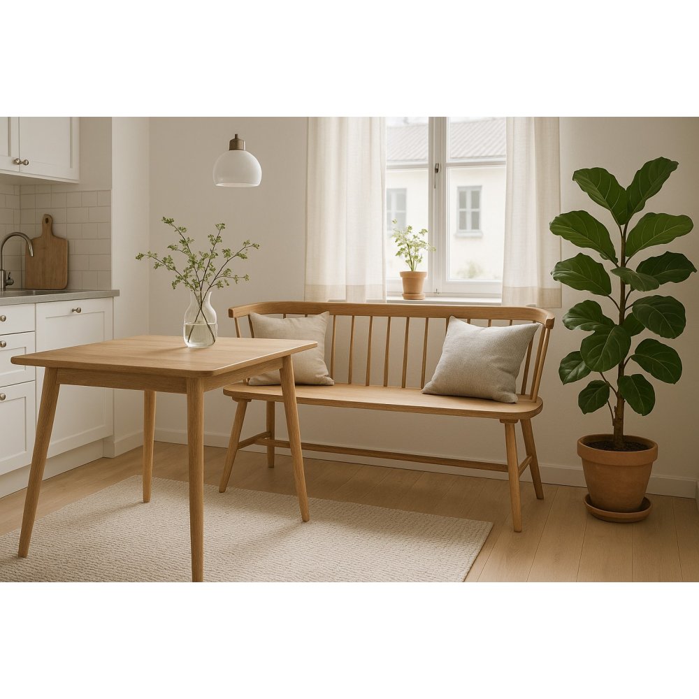 Pinnsoffa i oljad ek - Sandhamn + 3.00 x Stolsdyna - Pinnsoffor, Soffor