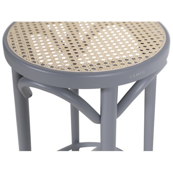 Barpall 80 cm hg gr med rottingsits