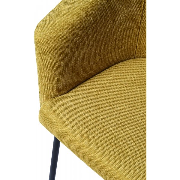 Chaise Erik en tissu jaune Chaise Erik en tissu jaune