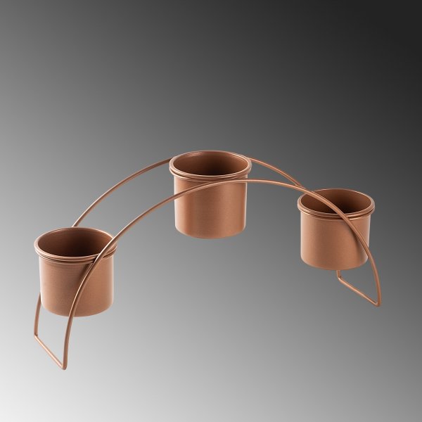 Plato 12 pots de rangement - Cuivre