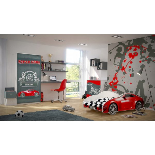 Daytona autobed 80 x 160 cm - Rood