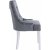 Chaise Tuva Decotique avec poigne dossier - Velours gris