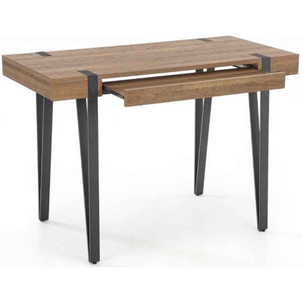 Paul Skrivbord med förvaring 110x55 cm - Valnöt/svart Paul Skrivbord med förvaring 110x55 cm - Valnöt/svart