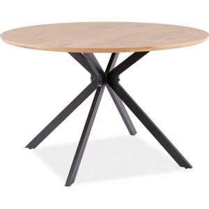 Aster matbord 120 cm - Ek/svart