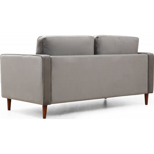 Canap 2 places Rome - Gris clair