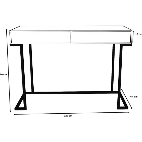 Iki avlastningsbord 120 x 45 cm - Antracit Iki avlastningsbord 120 x 45 cm - Antracit