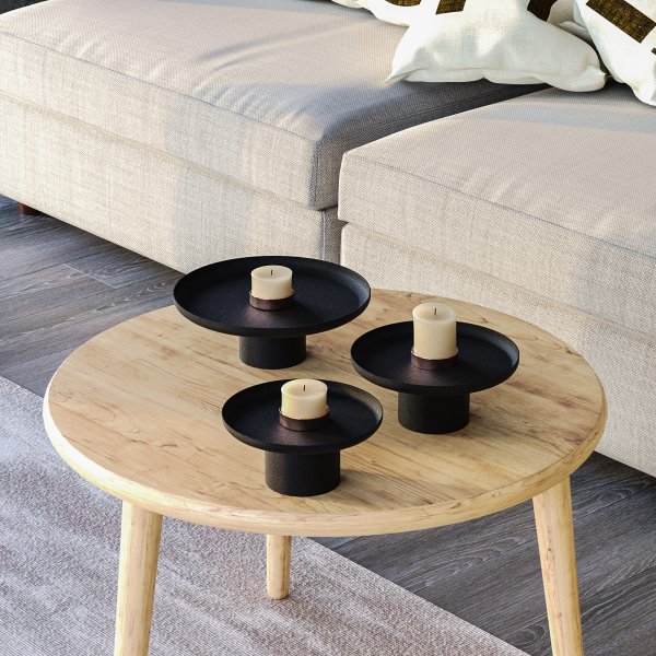 Nisiros dekorationsfat - Svart