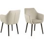 Nora karmstol - Beige