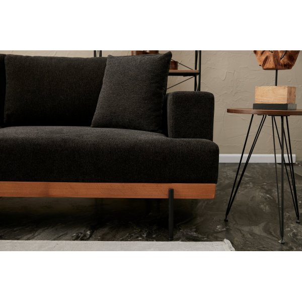 Liva 3-sits soffa - Antracit/koppar Liva 3-sits soffa - Antracit/koppar