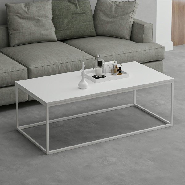 Table basse Tigre 120 x 60 cm - Blanc