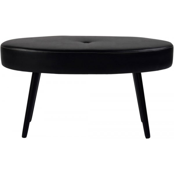 Candy oval pall 90 cm - Svart konstläder Candy oval pall 90 cm - Svart konstläder